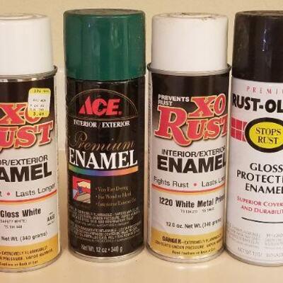 Lot #115: Group of (4) New Spray Paint Cans UNUSED