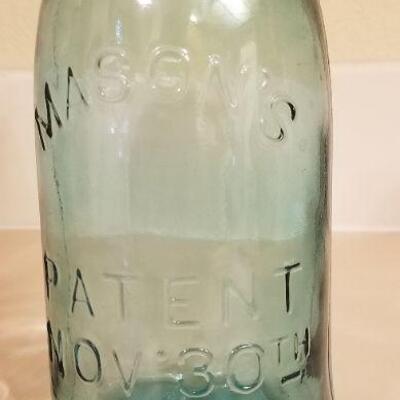 Lot #117: Bundle of (3] Antique Large BALL, ATLAS AND MASON'S Jars w/ Lids