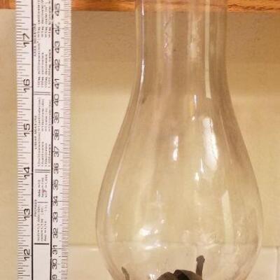 Lot #120: Bundle of Antique Oil Lamps + Glass Shade (ALADDIN + Glass))