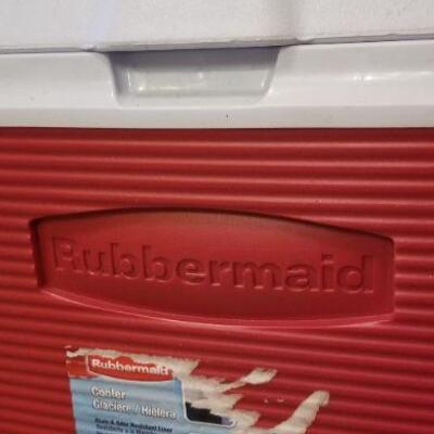 Lot #131: Rubbermaid Cooler Red