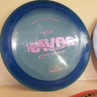 Lot #137: Group of (3) Frisbees (Disc Golf Driver Included)