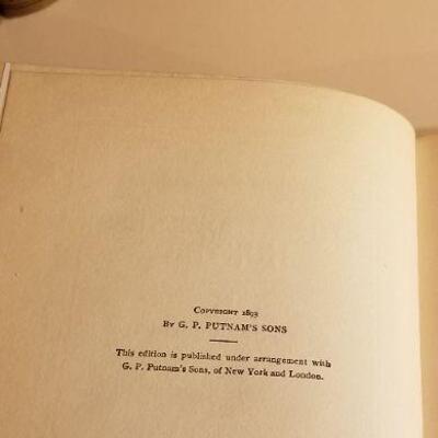 Lot #139: RARE 1893 Antique Theodore Roosevelt Hardback Book Collection