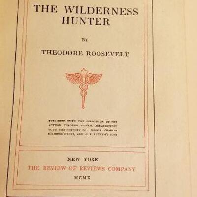 Lot #139: RARE 1893 Antique Theodore Roosevelt Hardback Book Collection