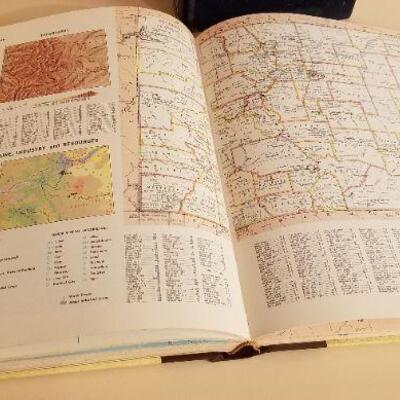 Lot #141: Vintage Dictionary and Atlas