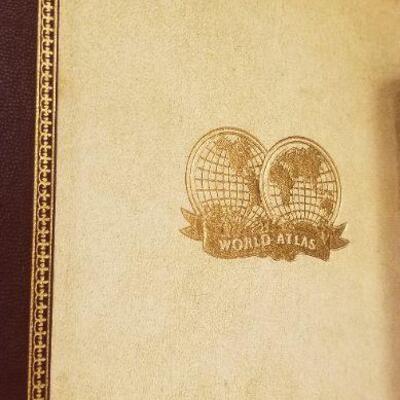 Lot #141: Vintage Dictionary and Atlas