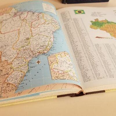 Lot #141: Vintage Dictionary and Atlas