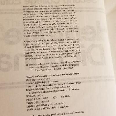 Lot #141: Vintage Dictionary and Atlas