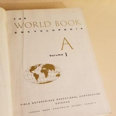Lot #142: Vintage 1966 WORLD BOOK Encyclopedia Set Home School Ready
