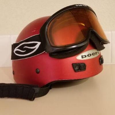Lot #150: Vintage Ski Helmet and Goggles