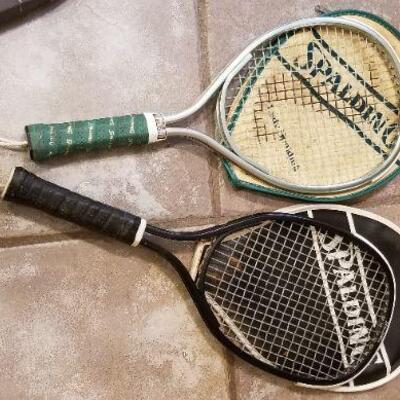 Lot #151: Group of Vintage Badminton, Tennis and Raquetball Rackets