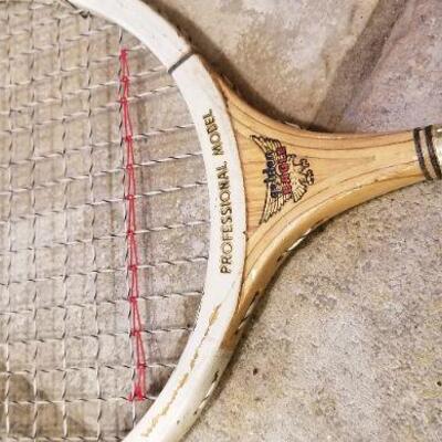 Lot #151: Group of Vintage Badminton, Tennis and Raquetball Rackets