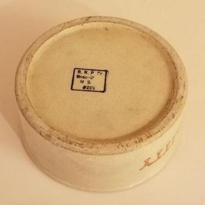 Lot #153: Vintage ROSEVILLE Pottery KITTY Food/Water Dish