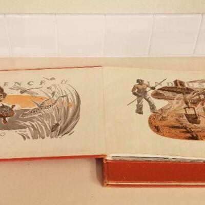 Lot #156: Vintage 1949 CHILDCRAFT Pair of (2) Large Educational Hardback Books