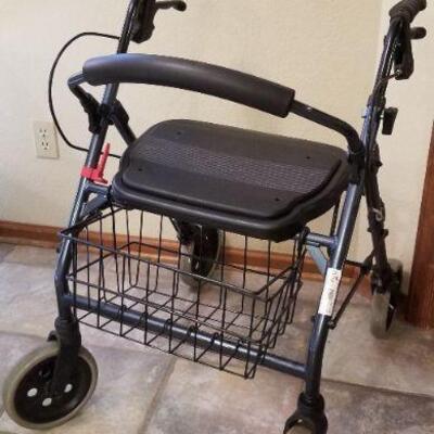 Lot #157: NOVA Assist Walker Foldable w/ Reflective Handle Accents