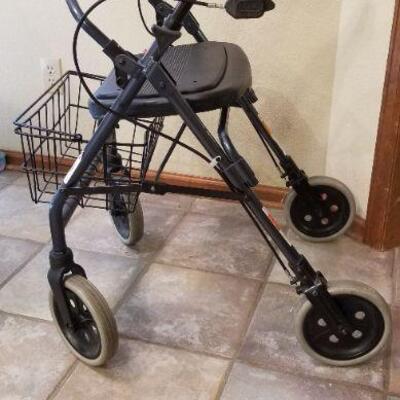 Lot #157: NOVA Assist Walker Foldable w/ Reflective Handle Accents