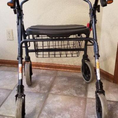 Lot #157: NOVA Assist Walker Foldable w/ Reflective Handle Accents
