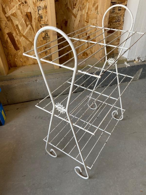 Metal plant stand shoe rack