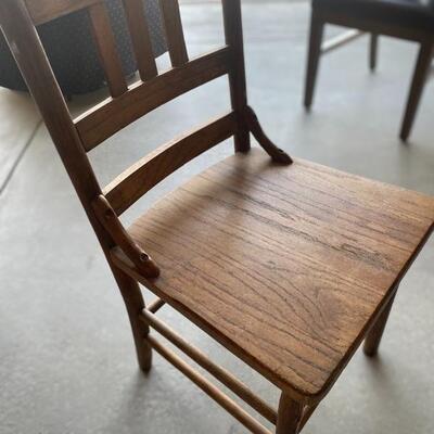 Vintage solid wood chair 