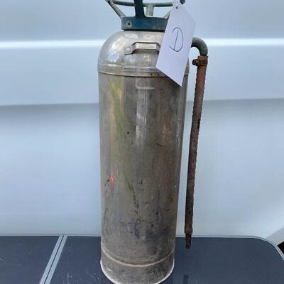 Vintage Kidder Soda-Acid Fire Extinguisher -D