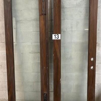 LOT#R13: Pair of Early 20th Century Oak Doors 
