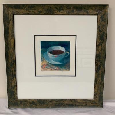 Lot 97 - Bunny and Tea Cup Signed Art 