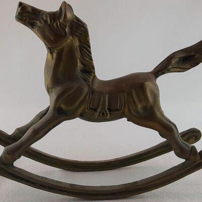Brass Rocking Horse