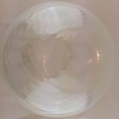 Clear Swirl Glass Fish Bowl
