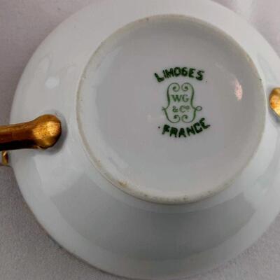 2 Bouillon Limoges Cups 