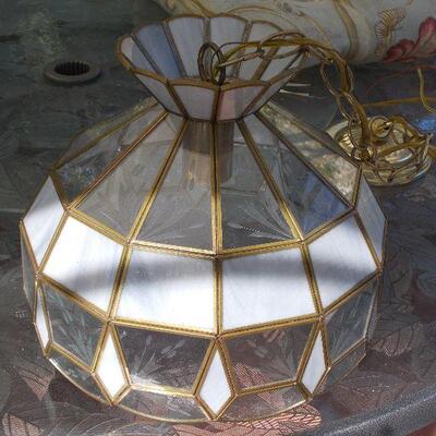 Chandelier with Etched Design