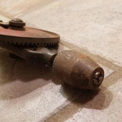 Lot #171: Group of Vintage Hand Saws and Drill Press