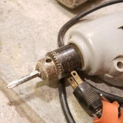 Lot #173: Vintage SKIL 3/8" Drill Corded #584 + Hand Drill