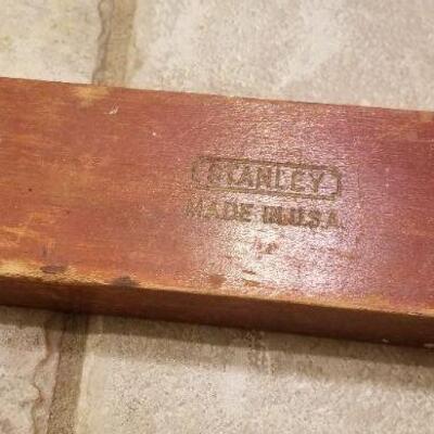 Lot #175: Vintage STANLEY Cherry Wood Level