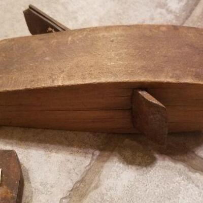 Lot #177: (2) Antique Wood Planer Tools