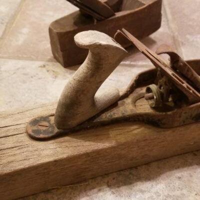 Lot #177: (2) Antique Wood Planer Tools