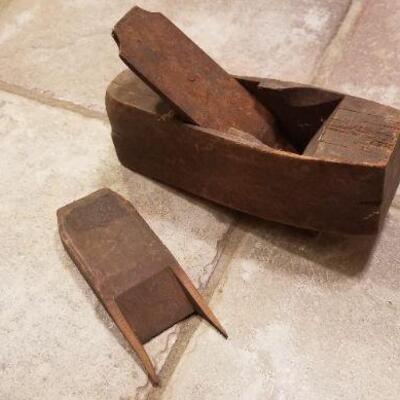 Lot #177: (2) Antique Wood Planer Tools