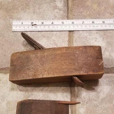 Lot #177: (2) Antique Wood Planer Tools