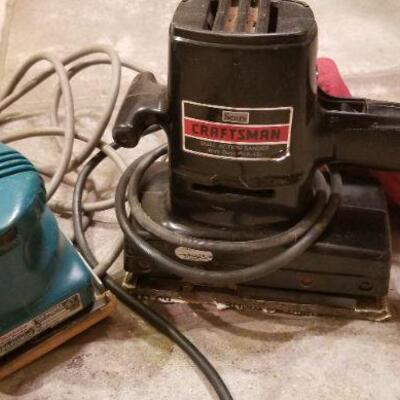 Lot #180: Pair of Vintage Handheld Sanders Corded 