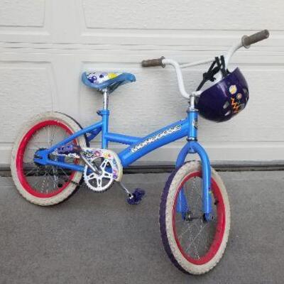 Lot #188: Vintage Girls MONGOOSE Bicycle w/ Helmet 