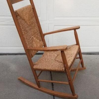 Lot #194: Vintage Large Rocker Chair