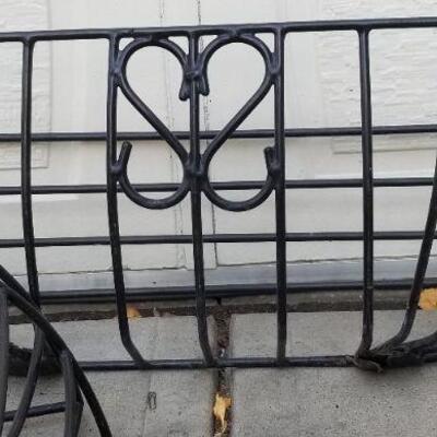 Lot #196: (3) Large Outdoor Metal Garden Baskets