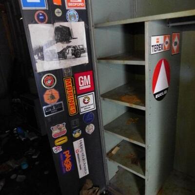 Vintage Metal Double Door Garage Storage Cabinet 36
