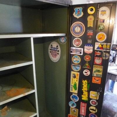 Vintage Metal Double Door Garage Storage Cabinet 36