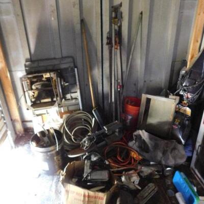 Box Lots of Tools and Hardware, Bar Clamps, and Other (201)