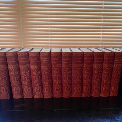 L - 521  Vintage Dickens Book Set,-  Dana, Estes & Company