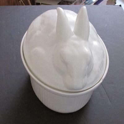 Lot 36- Ceramic Rabbit Baking Dish