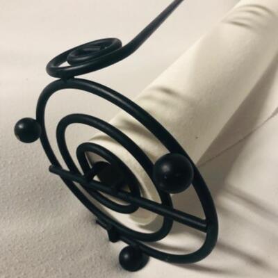 Beautiful Iron-Work Black Paper Towel Holder/ Dispenser by Southern Living.