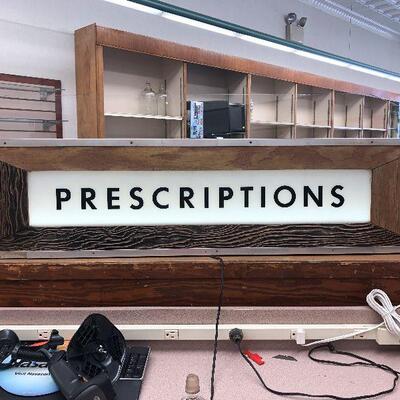 U61: Vintage prescription sign