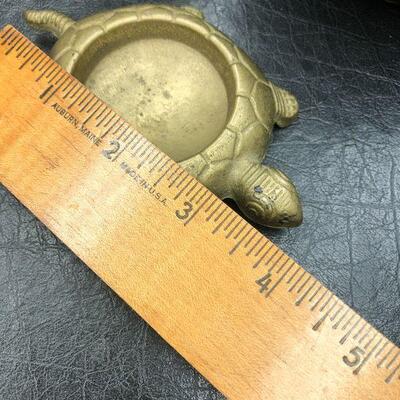 U97: Vintage 1968 Mortar And Brass Paper Weights