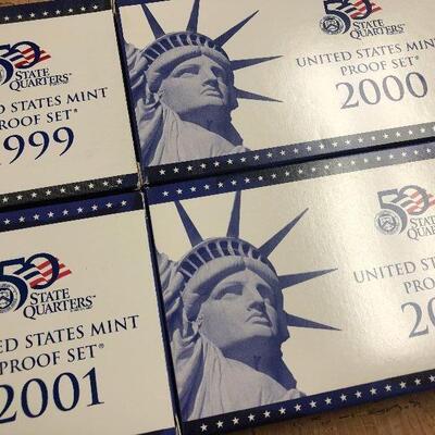C31: 1999-2002 Mint Proof Sets