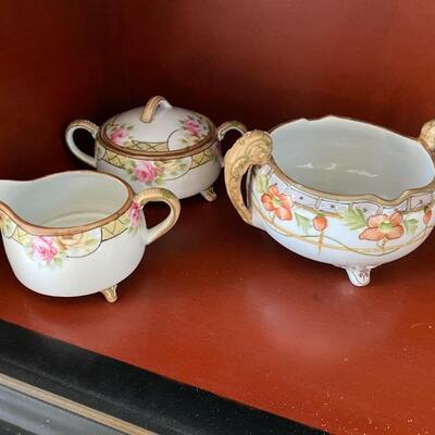 C - 576. 3 pc. Hand Painted Nippon